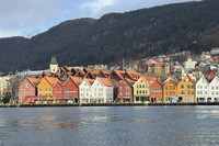 Bryggen Häuser in Bergen